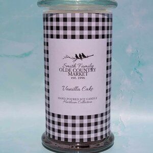 Vanilla Cake Hand-Poured Soy Candle - Heirloom Collection 22oz.